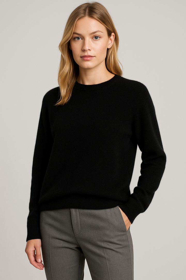 Crew Neck Jumper Womens Knitted Long Sleeve Ribbed Cuffs Regular Fit - image 10