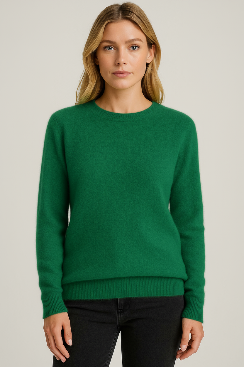 Crew Neck Jumper Womens Knitted Long Sleeve Ribbed Cuffs Regular Fit - image 11
