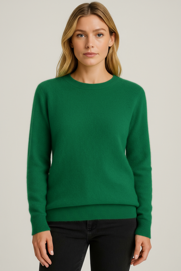 Crew Neck Jumper Womens Knitted Long Sleeve Ribbed Cuffs Regular Fit - image 11