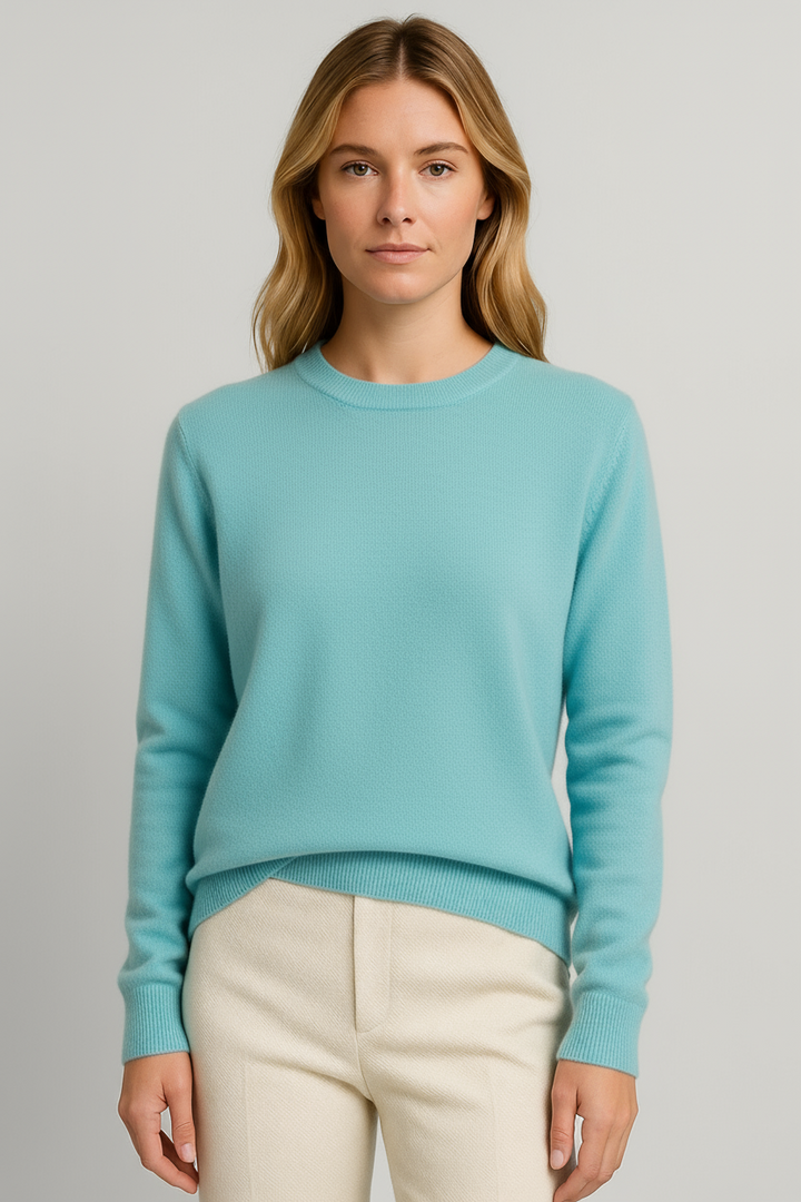 Crew Neck Jumper Womens Knitted Long Sleeve Ribbed Cuffs Regular Fit - image 4