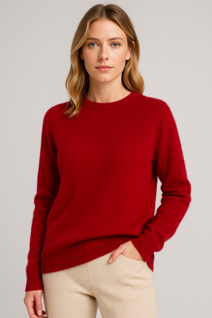Crew Neck Jumper Womens Knitted Long Sleeve Ribbed Cuffs Regular Fit - image 6