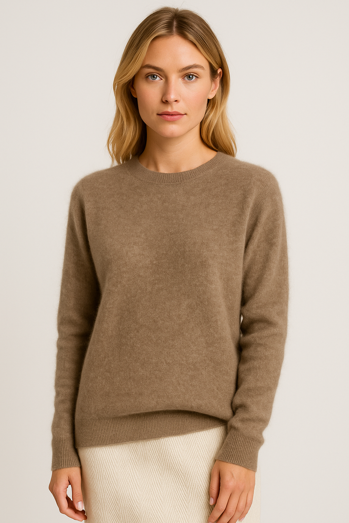 Crew Neck Jumper Womens Knitted Long Sleeve Ribbed Cuffs Regular Fit - image 9
