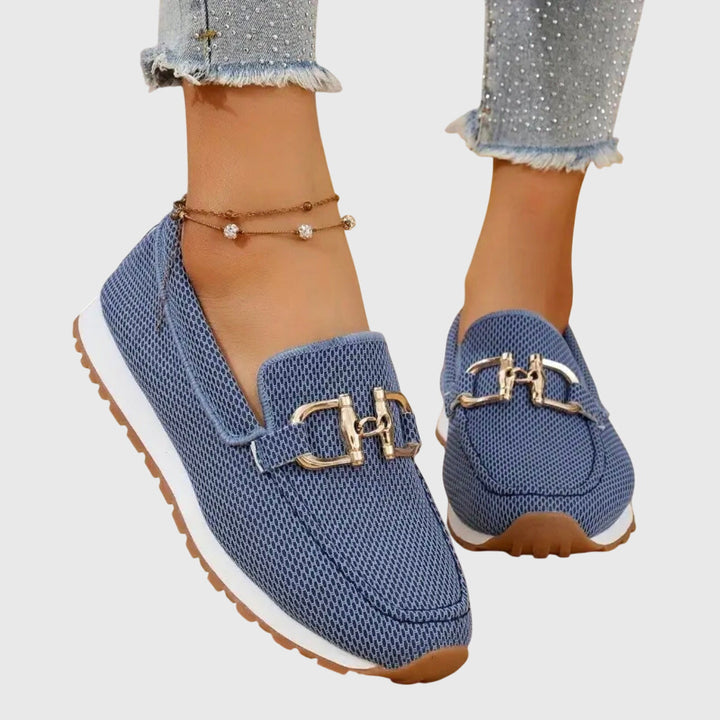 Loafers Womens Horsebit Detail Cushioned Insole Breathable Slip On