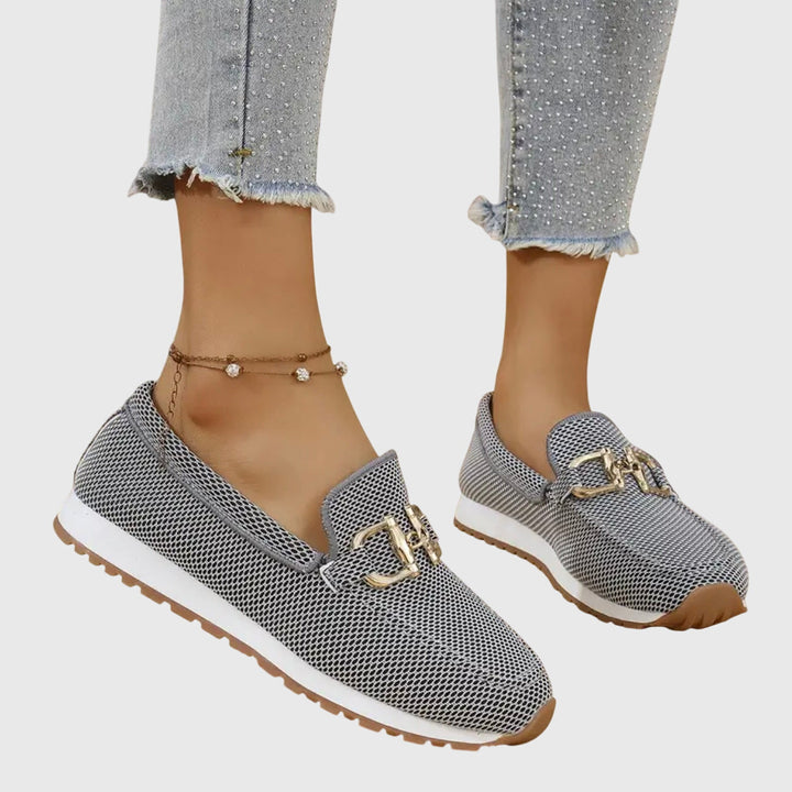 Loafers Womens Horsebit Detail Cushioned Insole Breathable Slip On