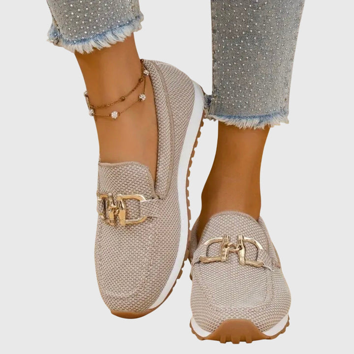 Loafers Womens Horsebit Detail Cushioned Insole Breathable Slip On