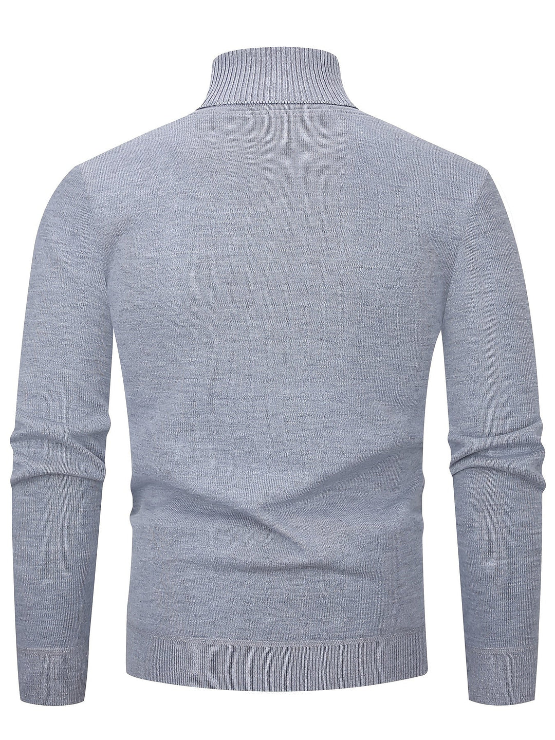 Jumper Womens High Neck Funnel Collar Textured Knit Dropped Shoulder Hip Length - image 18