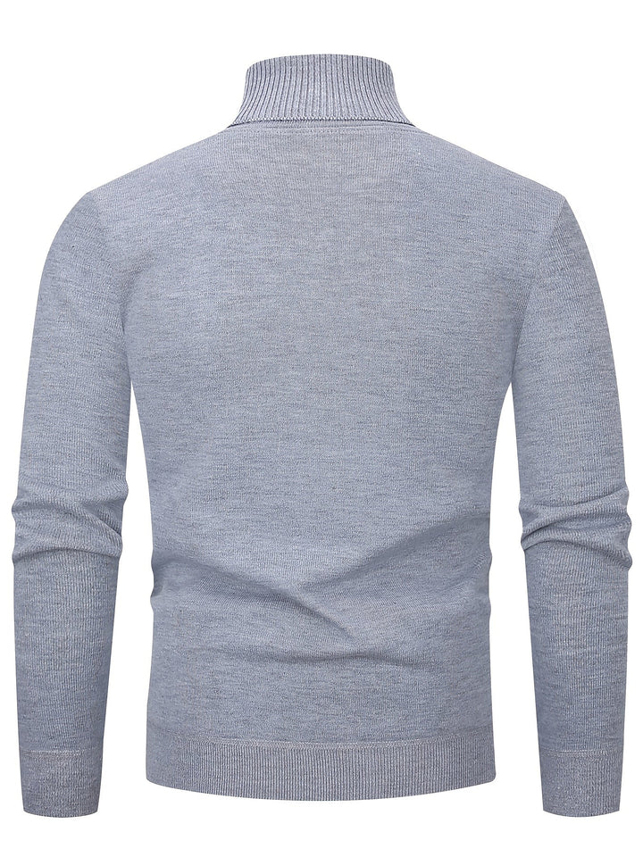 Jumper Womens High Neck Funnel Collar Textured Knit Dropped Shoulder Hip Length - image 18