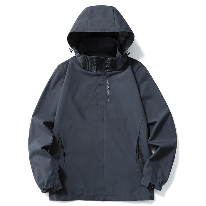 Waterproof Jacket Womens Hooded Shell Lightweight Zip Front - image 6
