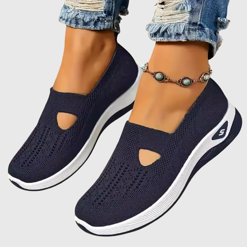 Slip On Shoes Womens Breathable Lining Wide Fit Cushioned Insole