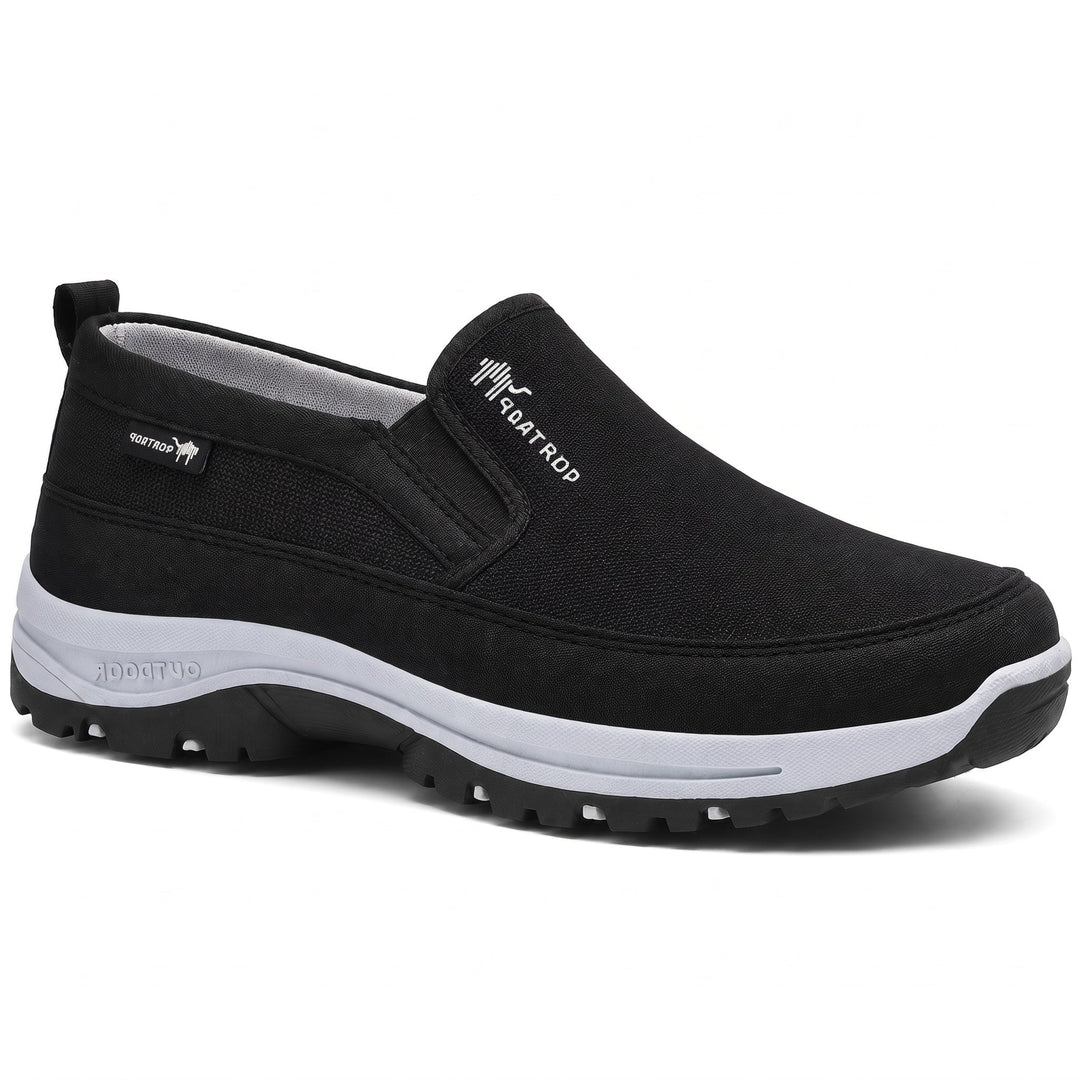 Slip On Trainers Mens Cushioned Sole Elastic Side Panels Grippy Outdoor Walking - image 1