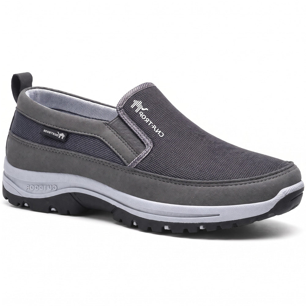Slip On Trainers Mens Cushioned Sole Elastic Side Panels Grippy Outdoor Walking - image 2
