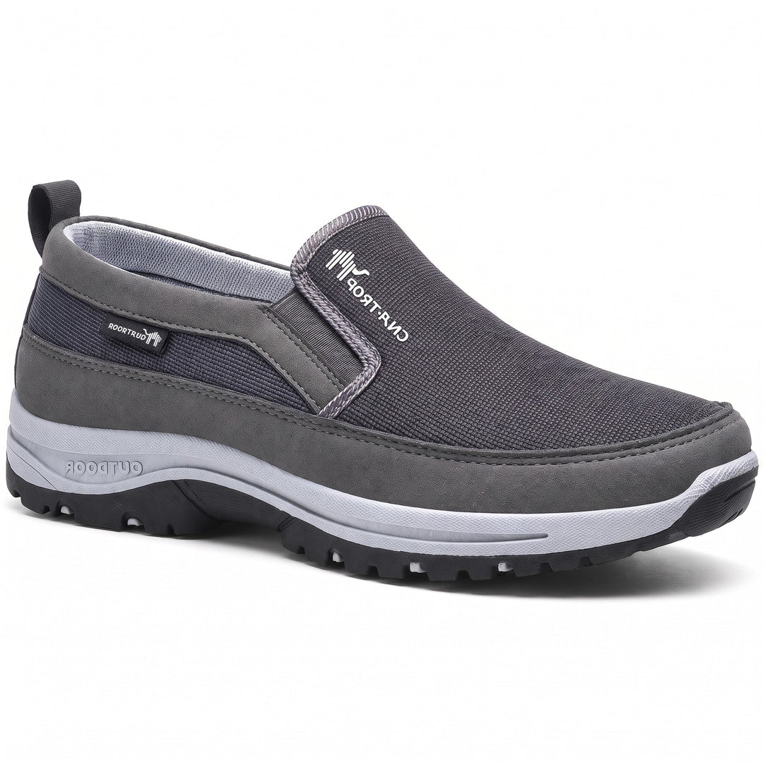 Slip On Trainers Mens Cushioned Sole Elastic Side Panels Grippy Outdoor Walking - image 2