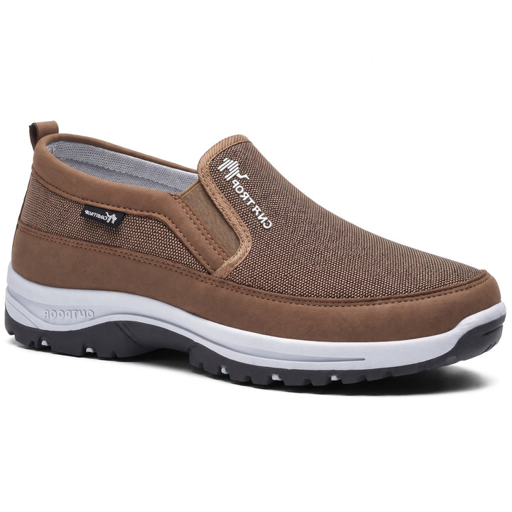 Slip On Trainers Mens Cushioned Sole Elastic Side Panels Grippy Outdoor Walking - image 3