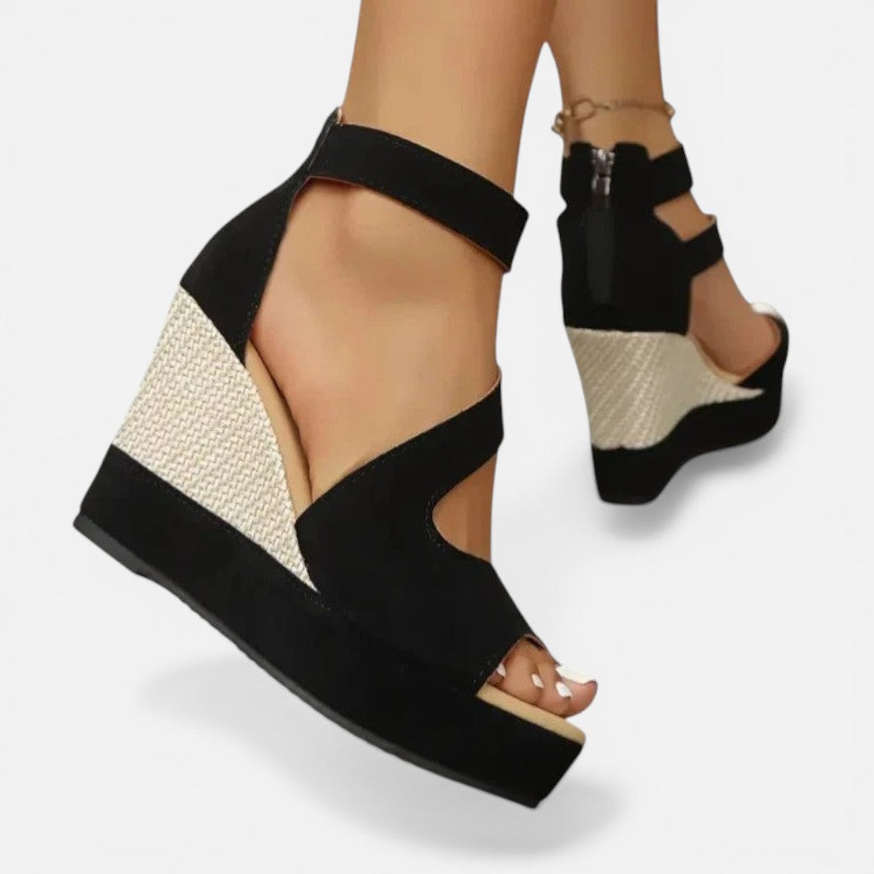 Wedge Sandals Womens Cross Strap Open Toe Ankle Strap Summer - image 3