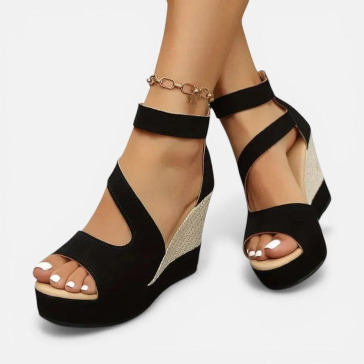 Wedge Sandals Womens Cross Strap Open Toe Ankle Strap Summer - image 4