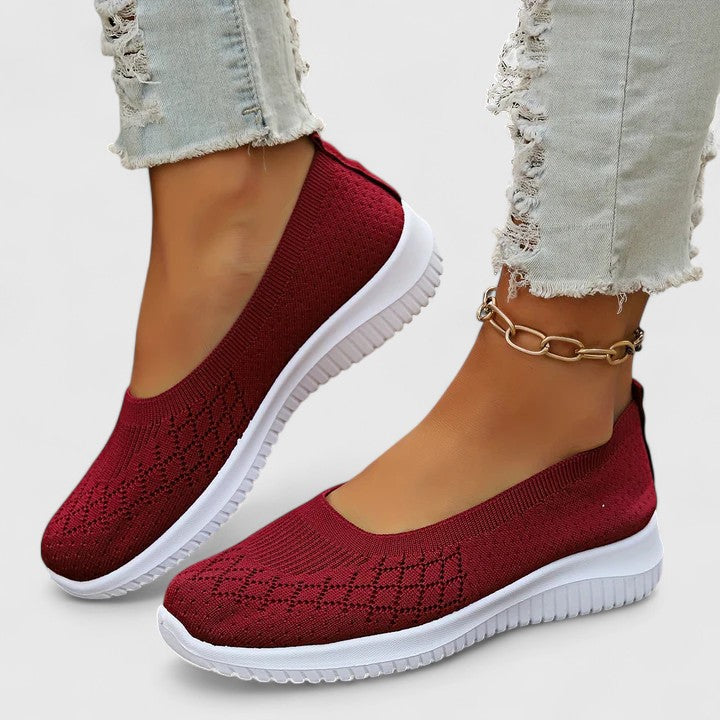 Slip On Shoes Womens Stretch Upper Removable Insole Lightweight