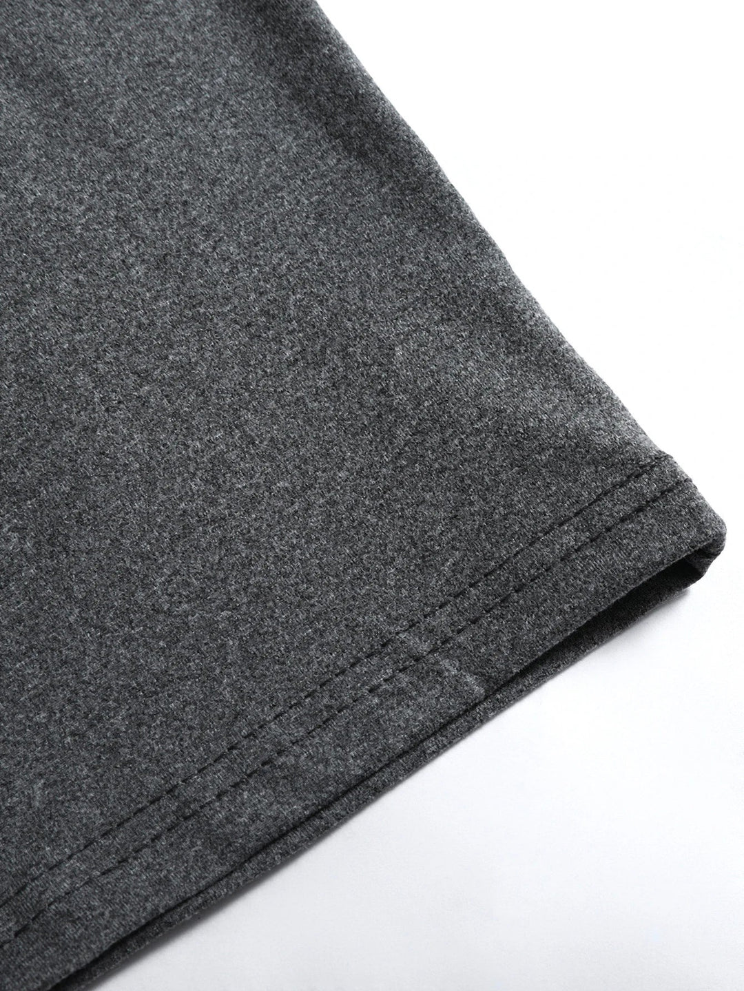 Long Sleeve T Shirt Mens V Neck Stretch Jersey Plain Casual Layering - image 5