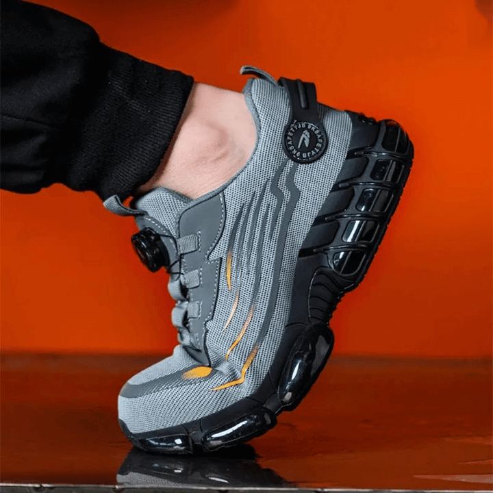 Trainers Mens Rotary Dial Lacing Breathable Mesh Upper Chunky Grippy Sole Toe Bumper - image 7