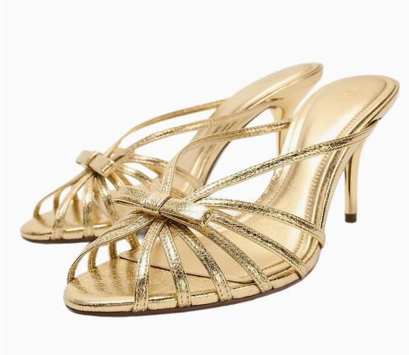 Strappy Heels Womens Open Toe Mule Slip On