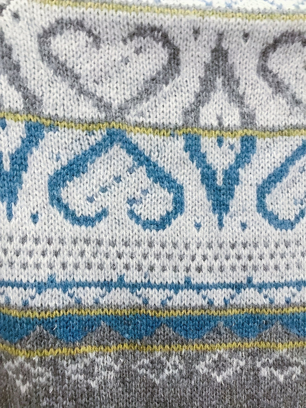 Jumper Womens Fair Isle Yoke Round Neck Patterned Cuffs Ribbed Trim - image 2
