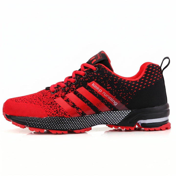 Running Trainers Mens Breathable Knit Upper Air Cushion Heel Lace Up Lightweight Gym - image 4