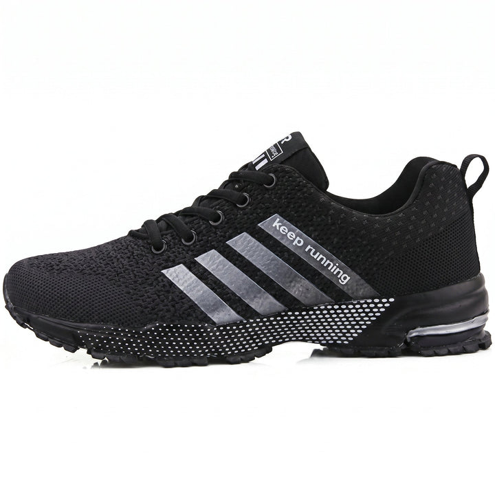 Running Trainers Mens Breathable Knit Upper Air Cushion Heel Lace Up Lightweight Gym - image 10
