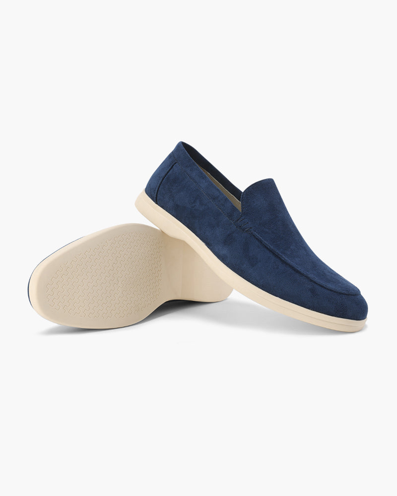Loafers Mens Suede Look Slip On Apron Toe Smart Casual Flat Sole - image 6