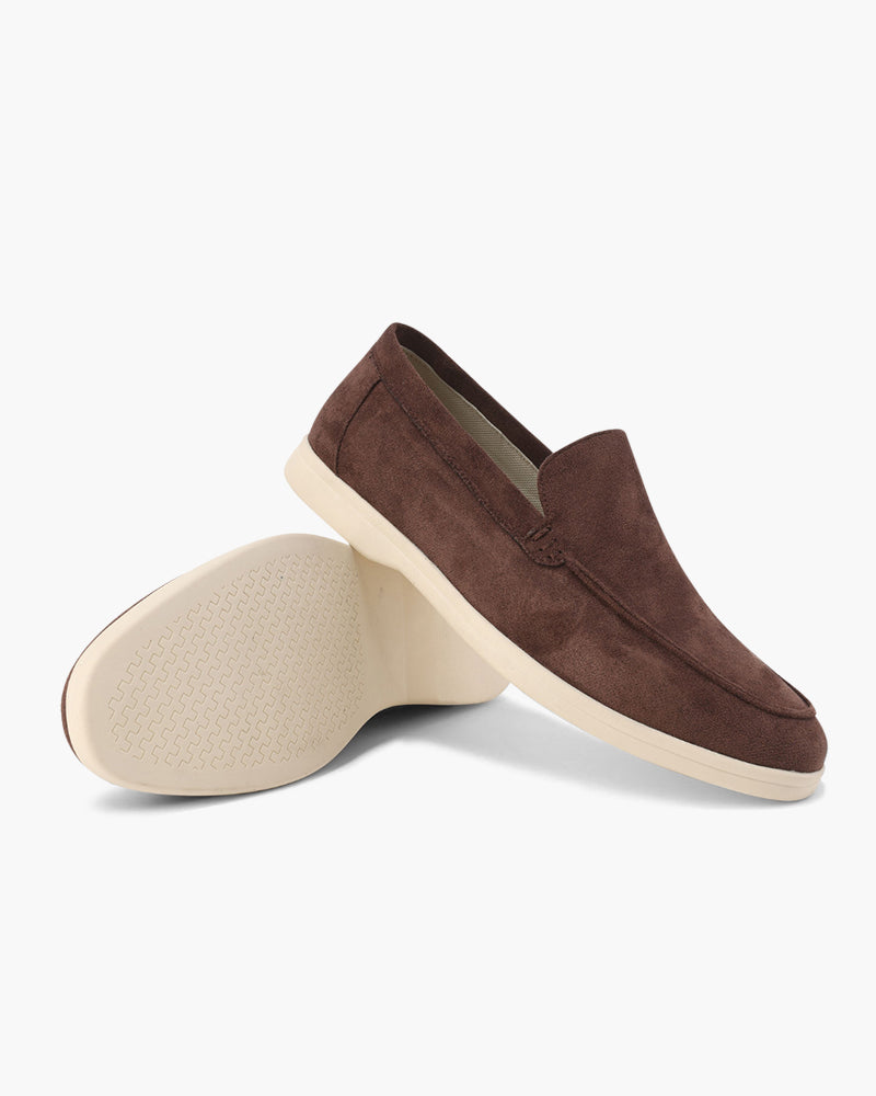 Loafers Mens Suede Look Slip On Apron Toe Smart Casual Flat Sole - image 13