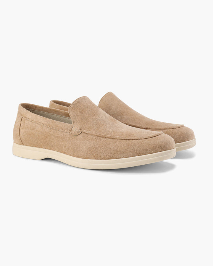Loafers Mens Suede Look Slip On Apron Toe Smart Casual Flat Sole - image 1