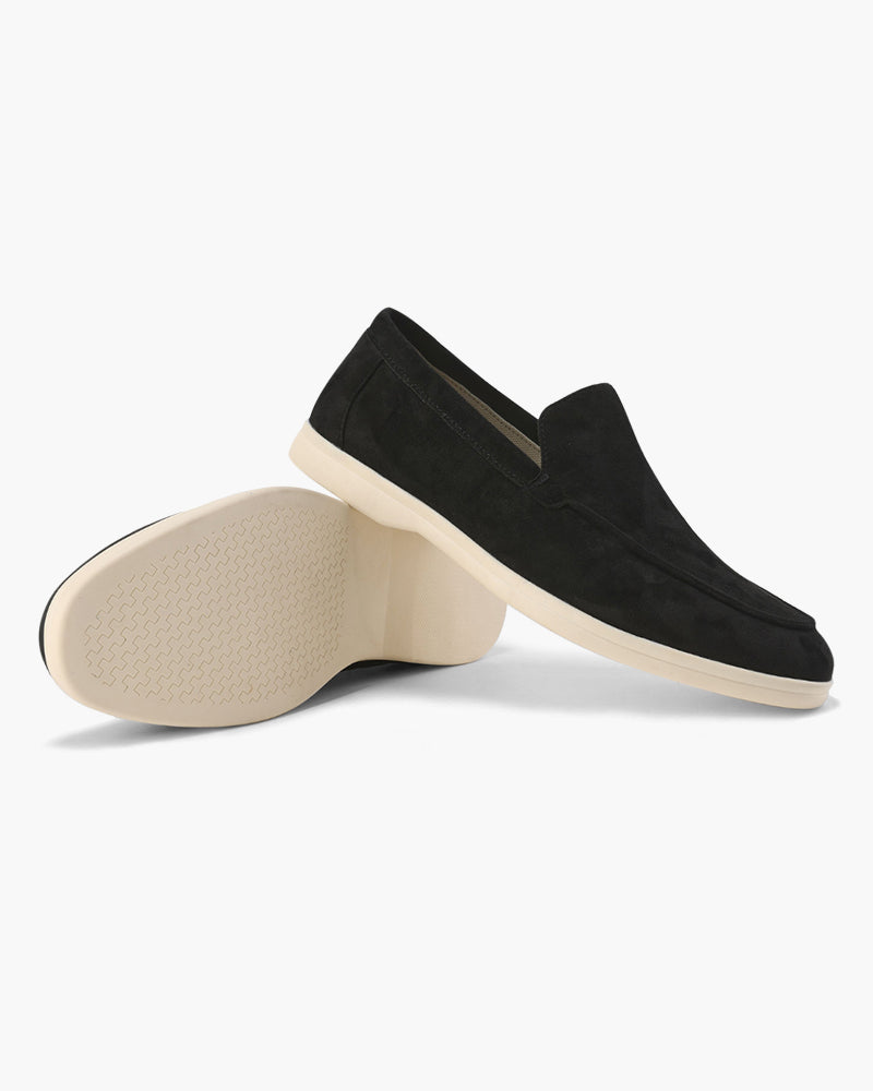 Loafers Mens Suede Look Slip On Apron Toe Smart Casual Flat Sole - image 3