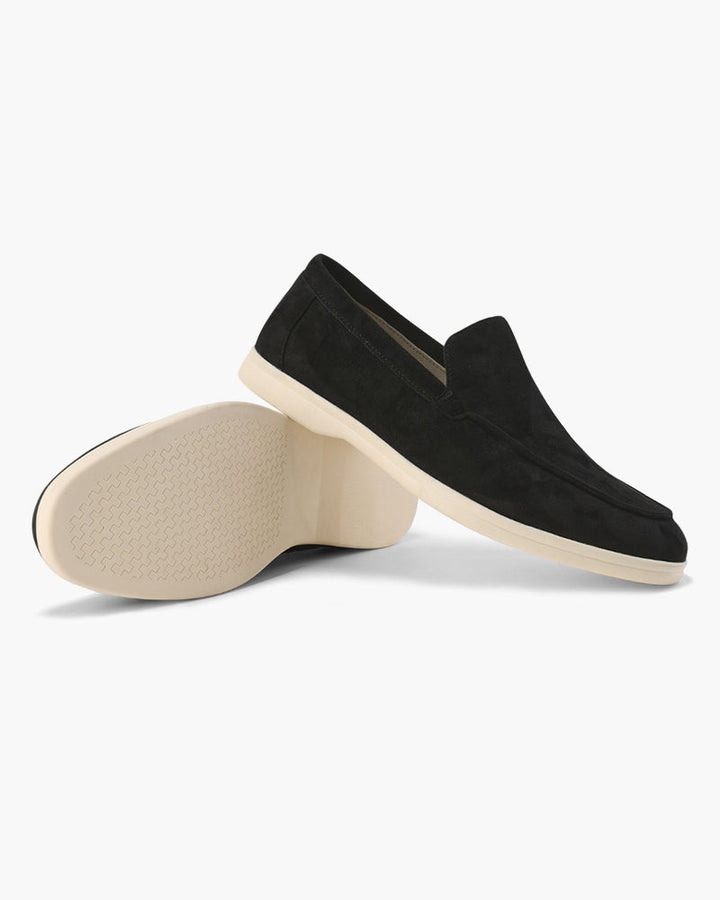 Loafers Mens Suede Look Slip On Apron Toe Smart Casual Flat Sole - image 3