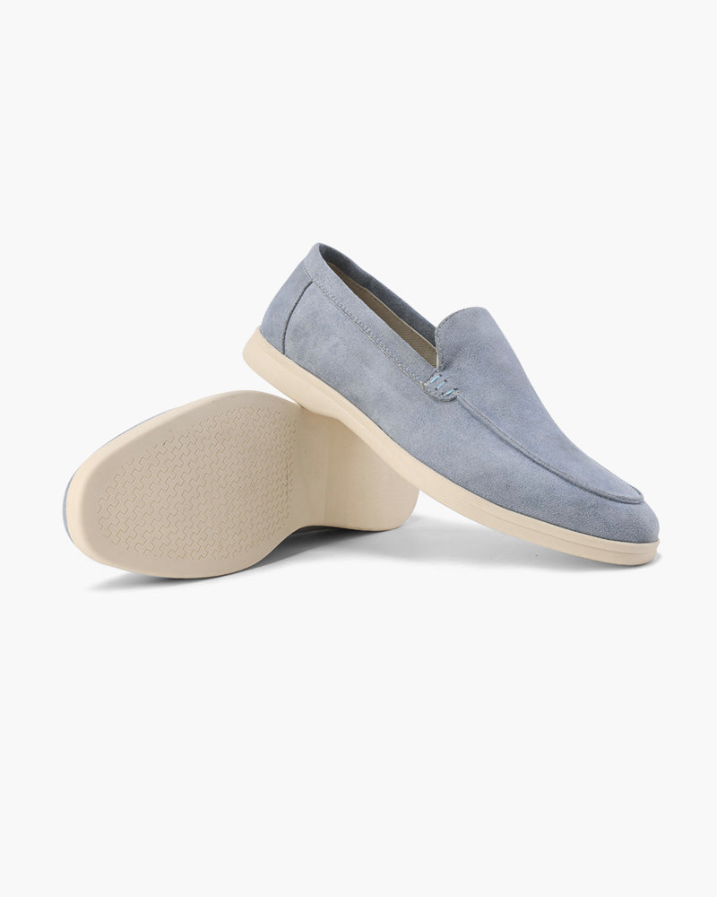 Loafers Mens Suede Look Slip On Apron Toe Smart Casual Flat Sole - image 4